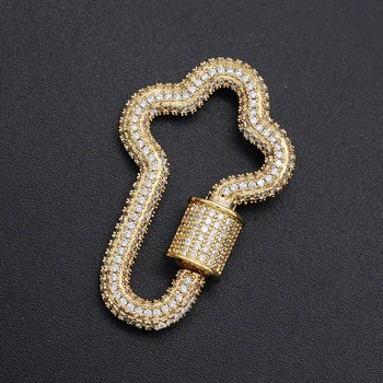 23x26mm CZ Zircon Cross Spiral Lock Hook diy Jewelry Clasp Wholesale Bulk Orders Discount Fashion Jewellery Locks Factory Sale
23x26mm CZ Zircon Cross Spiral Lock Hook diy Jewelry Clasp Wholesale Bulk Orders Discount Fashion Jewellery Locks Factory Sale