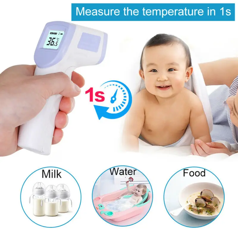 Baby Non-contact fever lcd digital thermometer Portable Handheld Infrared Body Thermometer with LCD Temperature Measurement
Baby Non-contact fever lcd digital thermometer Portable Handheld Infrared Body Thermometer with LCD Temperature Measurement