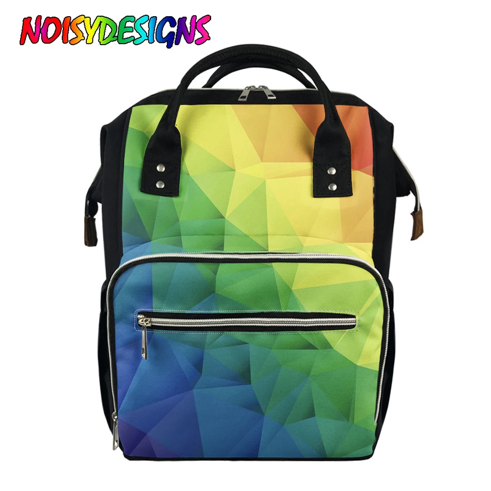 NOISYDESIGNS Fashion Rainbow Color Pattern Printing Women Large Capacity Female Muti-function Zipper Bag Travel Organizer Sac
NOISYDESIGNS Fashion Rainbow Color Pattern Printing Women Large Capacity Female Muti-function Zipper Bag Travel Organizer Sac