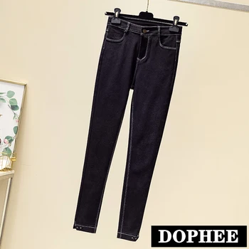 Skinny Jeans Trousers Woman Large Size Pencil Pants Slim Stretch Legged Trousers Student High Waist Denim Jeans for Mom M-5XL
Skinny Jeans Trousers Woman Large Size Pencil Pants Slim Stretch Legged Trousers Student High Waist Denim Jeans for Mom M-5XL