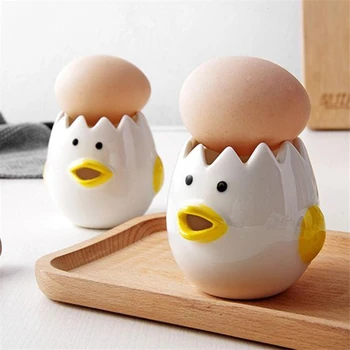 Cartoon Chick Ceramic Egg Divider White Egg Yolk Separator Cute Egg Liquid Filter Baking Utensils Egg Holder Kitchen Gadgets
Cartoon Chick Ceramic Egg Divider White Egg Yolk Separator Cute Egg Liquid Filter Baking Utensils Egg Holder Kitchen Gadgets
