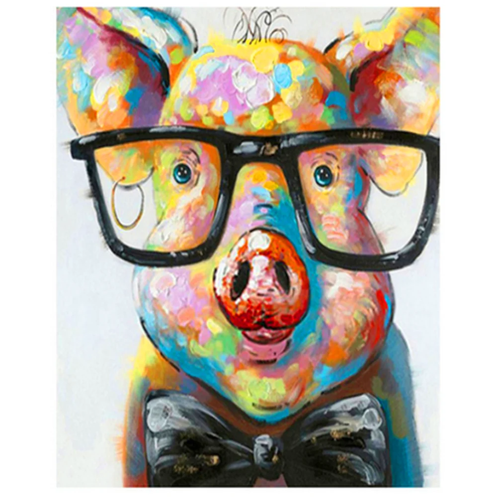 Cartoon Pig Theme DIY Oil Painting Paint by Numbers with 4050 Colorful Canvas and inner frame for kill time and bored
Cartoon Pig Theme DIY Oil Painting Paint by Numbers with 4050 Colorful Canvas and inner frame for kill time and bored