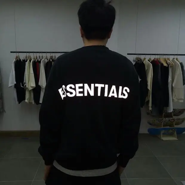 

ESSENTIALS 19AW Hoodie 3M Reflective Justin Bieber High Street Sweatshirt Purpose Tour Couple Vetements Kanye West FOG Hoodie