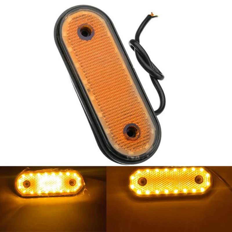 10 шт. 20Led желтый боковой габаритный светильник 24V Led задний Задний фонарь s для