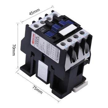 CJX2-0901 LC1 AC Contactor 9A 3 Phase 3-Pole NC Coil Voltage 380V 220V 110V 36V 24V 50/60Hz Din Rail Mounted 3P+1NC
CJX2-0901 LC1 AC Contactor 9A 3 Phase 3-Pole NC Coil Voltage 380V 220V 110V 36V 24V 50/60Hz Din Rail Mounted 3P+1NC