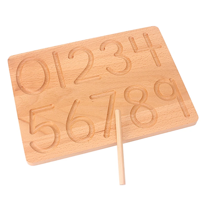 Montessori Mathematics Toy Digitals Board 0-9 Digital Cognition Writing Practice Toys for Children Preschool Training Beech Wood
Montessori Mathematics Toy Digitals Board 0-9 Digital Cognition Writing Practice Toys for Children Preschool Training Beech Wood
