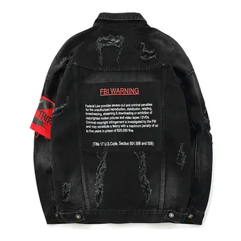 US Size Black Hole Denim Jackets Men Jeans Coat Hip Hop Jacket Streetwear Spring Autumn Black Jacket for Male Chaqueta Hombre
US Size Black Hole Denim Jackets Men Jeans Coat Hip Hop Jacket Streetwear Spring Autumn Black Jacket for Male Chaqueta Hombre