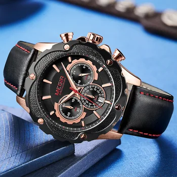 MEGIR Sports Men's Watch Multi-function Chronograph Calendar Quartz Watches Relogio Masculino Clock
MEGIR Sports Men's Watch Multi-function Chronograph Calendar Quartz Watches Relogio Masculino Clock