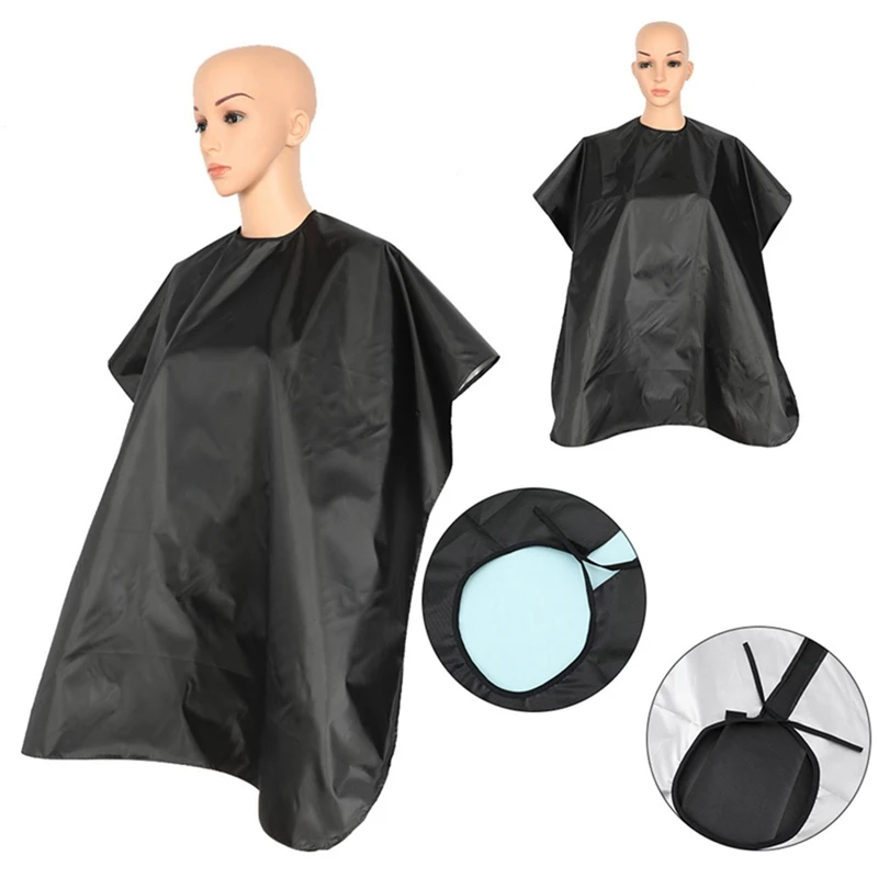 

140*100cm Black Hair Cut Cloth Salon Barber Cloth Professional Hairdressing Cape Adult Haircut Apron Gown Hair Cloth Wrap