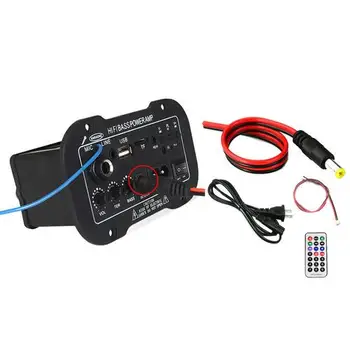 Subwoofer Amplifier Board Car Bluetooth Audio High Power Amplifier Board DC 12V 24V 220V For 5-8 Inch 20-120W Speaker With Mic
Subwoofer Amplifier Board Car Bluetooth Audio High Power Amplifier Board DC 12V 24V 220V For 5-8 Inch 20-120W Speaker With Mic