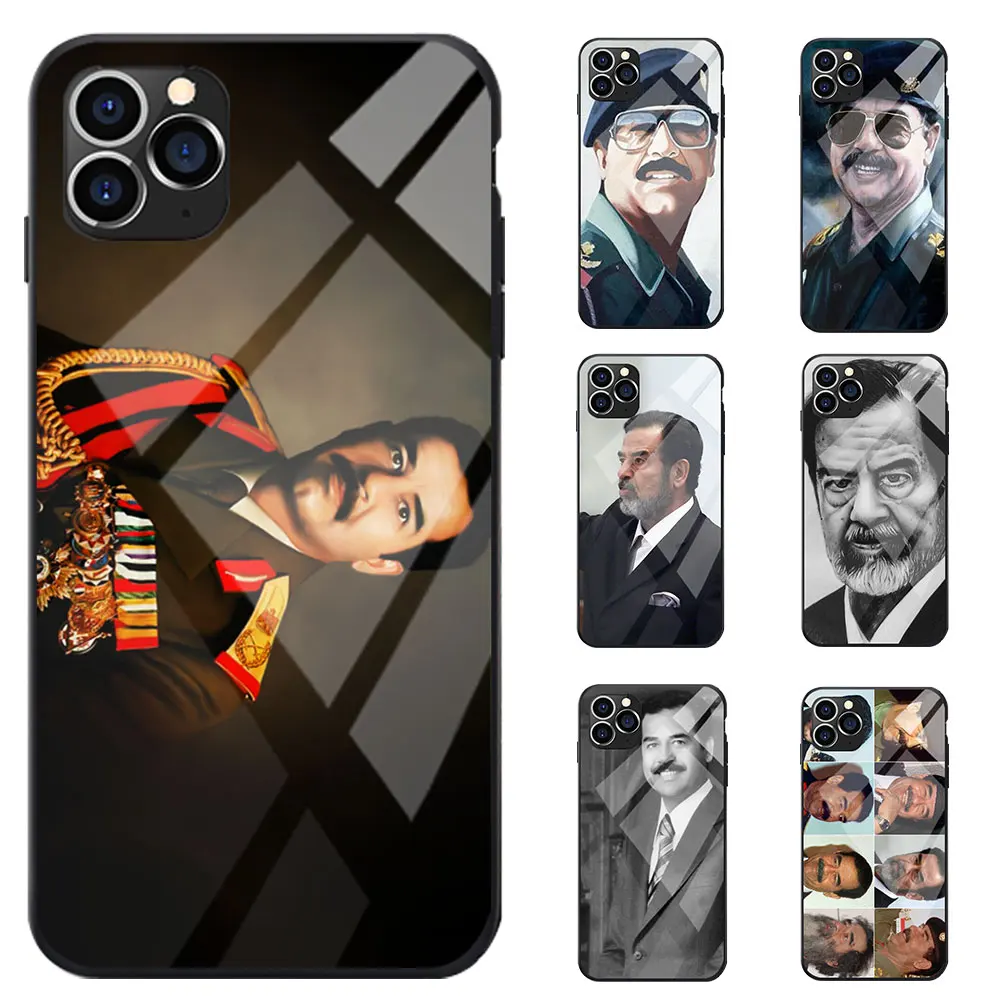 Чехлы из ТПУ с закаленным стеклом для iPhone 6 7 8 S XR X Plus 11 Pro Max Ирак Саддам хуслин фото
