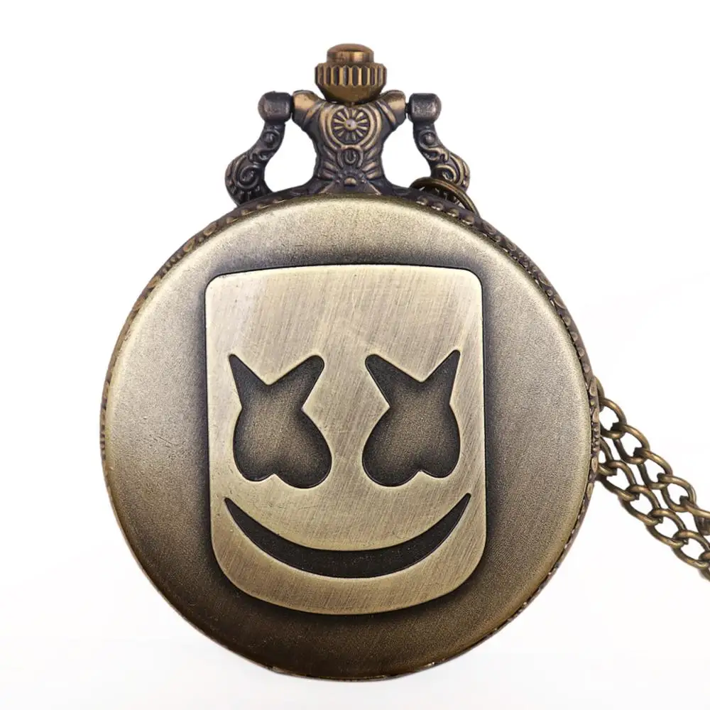 Pocket Watch Quartz Move Exquisite Smile Roman Numerals Round Dial Pendant Necklace Watches with Chain Bronze Gifts Kids
Pocket Watch Quartz Move Exquisite Smile Roman Numerals Round Dial Pendant Necklace Watches with Chain Bronze Gifts Kids
