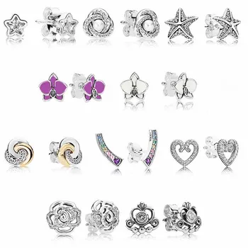 925 Sterling Silver Starshine Orchid Rainbow Arcs of Love Heart Interlinked Circles Fashion Stud Earrings For Women Jewelry Gift
925 Sterling Silver Starshine Orchid Rainbow Arcs of Love Heart Interlinked Circles Fashion Stud Earrings For Women Jewelry Gift