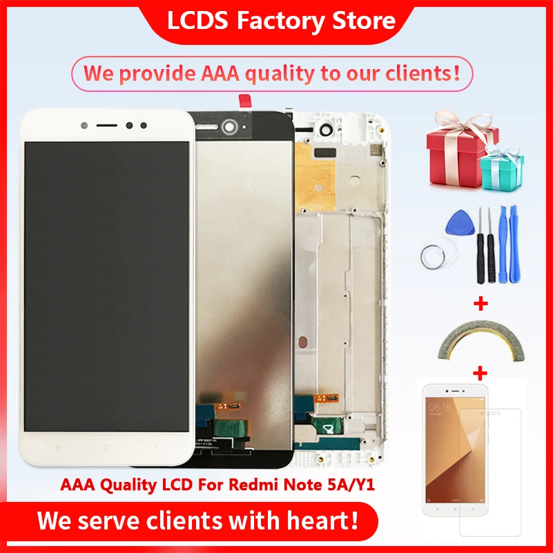 

10-Touch AAA Quality LCD For Xiaomi Redmi Note 5A LCD With Frame Display Screen For Redmi Note 5A PRIME LCD Y1/Y1 Lite LCD