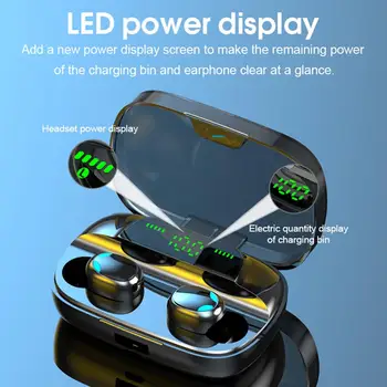 Bluetooth Earphones Wireless Earphones Touch Control LED With Microphone Sport Waterproof Headsets Earbuds Earphone
Bluetooth Earphones Wireless Earphones Touch Control LED With Microphone Sport Waterproof Headsets Earbuds Earphone
