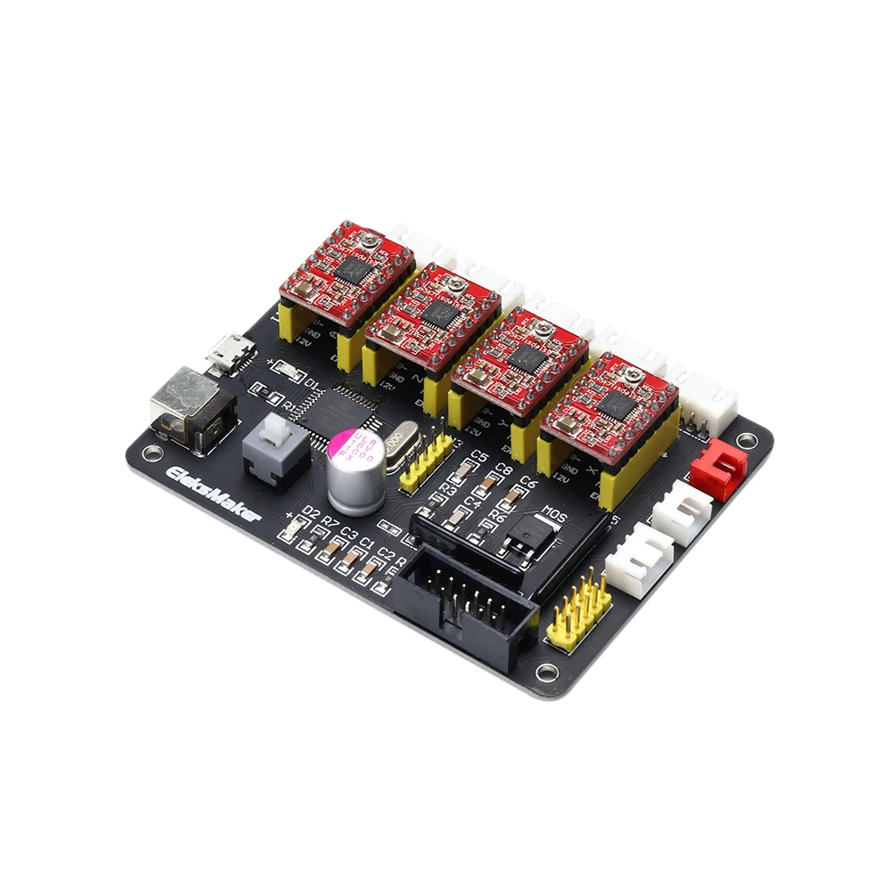 Hot EleksIVAxis XYZA 4 Axis Stepper Motor Driver Controller Board Control Panel + USB Cable + 2P+ 3P+4P Lines For DIY Laser Engr
Hot EleksIVAxis XYZA 4 Axis Stepper Motor Driver Controller Board Control Panel + USB Cable + 2P+ 3P+4P Lines For DIY Laser Engr