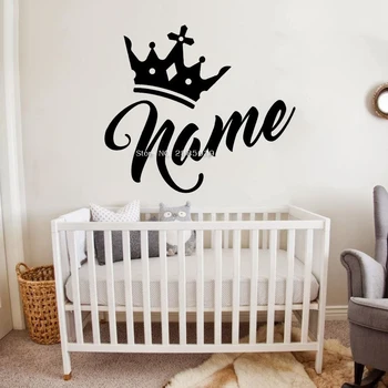 Crown King Custom Name Decal Art Vinyl Cut Sticker Creative Decor Baby Girls Bedroom Wall Stickers 40 colors LC1775
Crown King Custom Name Decal Art Vinyl Cut Sticker Creative Decor Baby Girls Bedroom Wall Stickers 40 colors LC1775