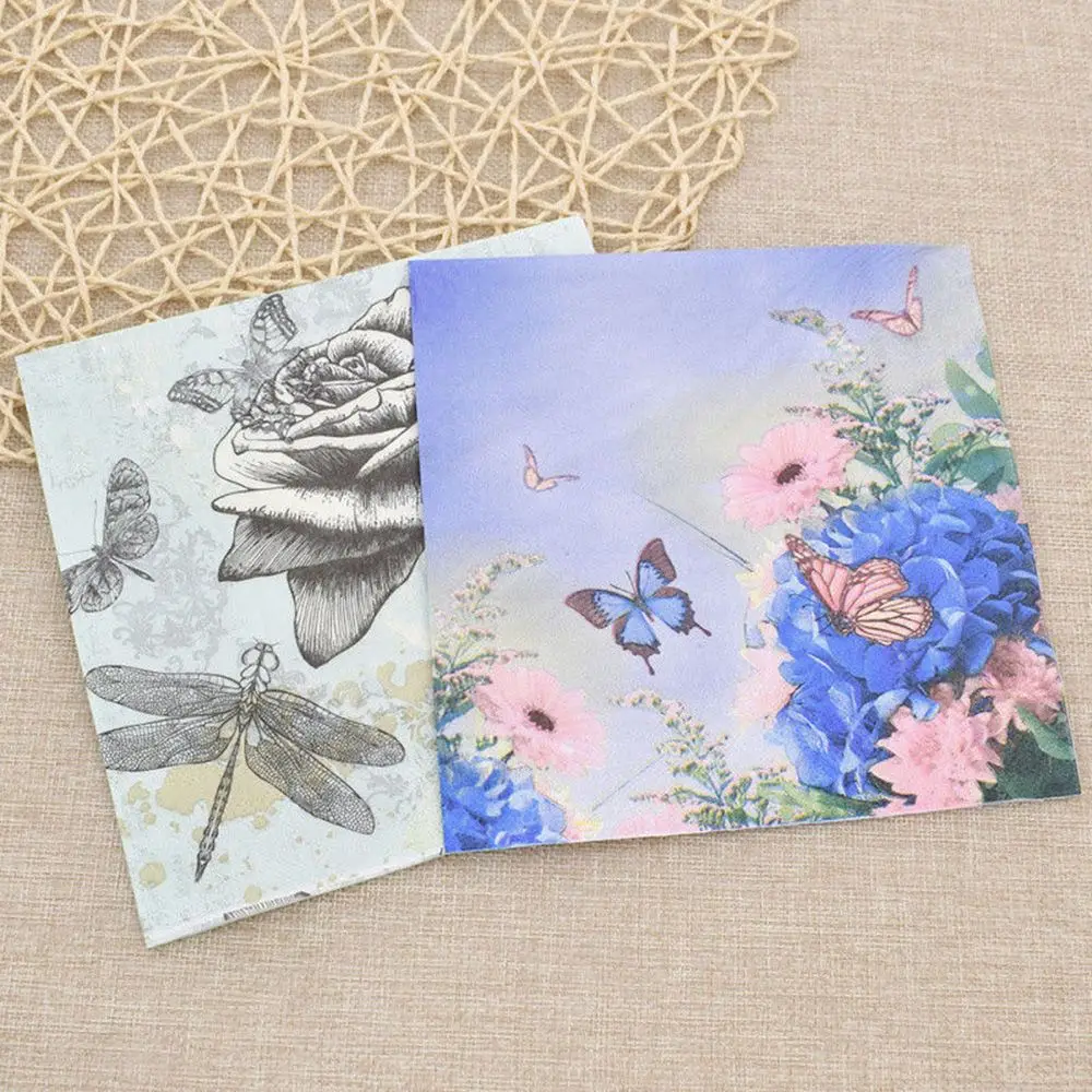 20ps/bag Butterfly Paper Towel Napkin Tissue Cartoon Printing Paper Handkerchiefs Home Wedding Party Restaurant Use Decoration
20ps/bag Butterfly Paper Towel Napkin Tissue Cartoon Printing Paper Handkerchiefs Home Wedding Party Restaurant Use Decoration