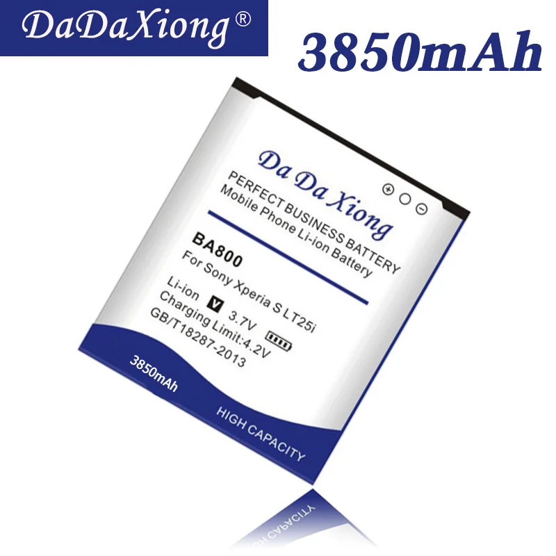 

DaDaXiong 3850mAh BA800 Li-ion For Sony LT26i Arc HD Xperia V LT25i LT26 LT25C Phone Battery