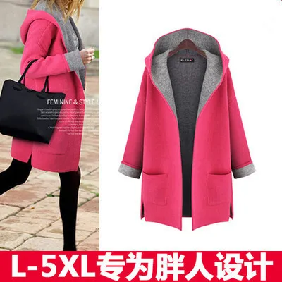 2016 Autumn And Winter Candy-Colored Large Size Loose-Fit Slimming Cardigan Europe And America Fat Mm Woolen Trench Coat Coat 8-
2016 Autumn And Winter Candy-Colored Large Size Loose-Fit Slimming Cardigan Europe And America Fat Mm Woolen Trench Coat Coat 8-