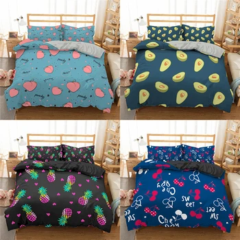 ZEIMON 3d Bedding Set Pinapple Pear Printed Home Decor Duvet Cover Pillowcase Queen King Size Luxury 2/3pc Bedclothes
ZEIMON 3d Bedding Set Pinapple Pear Printed Home Decor Duvet Cover Pillowcase Queen King Size Luxury 2/3pc Bedclothes