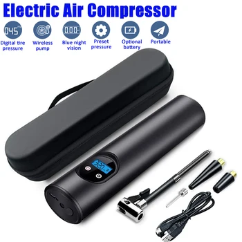 12V 150PSI Rechargeable Air Pump Car Inflatable Pump Tire Inflator Cordless Portable Compressor Digital Car Tyre Pump
12V 150PSI Rechargeable Air Pump Car Inflatable Pump Tire Inflator Cordless Portable Compressor Digital Car Tyre Pump