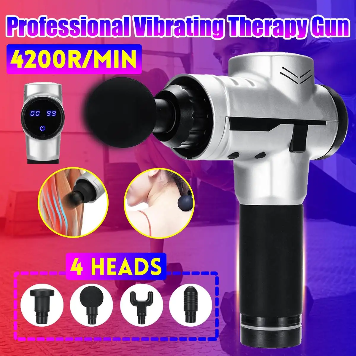 4200 LCD Display Deep Muscle Massage Guns Therapy Body Massager Electronic Muscle Massage Device Therapy Body Massage Relaxation
4200 LCD Display Deep Muscle Massage Guns Therapy Body Massager Electronic Muscle Massage Device Therapy Body Massage Relaxation