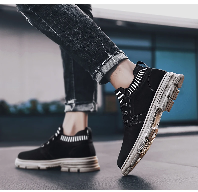 Męskie buty Casual na co dzień – czarne mokasyny skórzane z wkładką Ocio Slip On - Wianko - 16