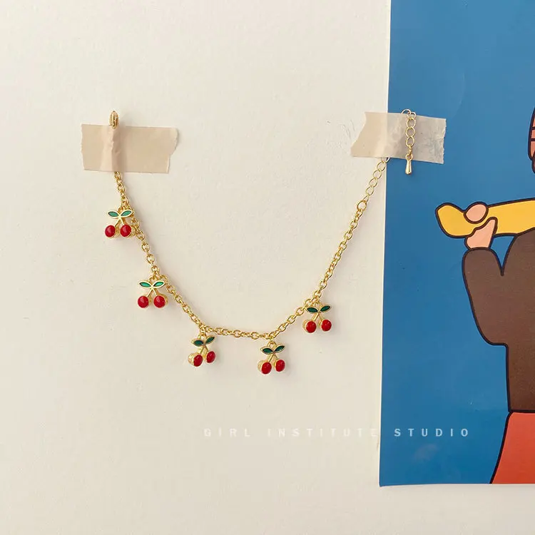 Cherry Bracelets Women's Korean-style Simple Cool INS Non-mainstream Sense of Design Students Best Friend S190 Ornament Bracelet
Cherry Bracelets Women's Korean-style Simple Cool INS Non-mainstream Sense of Design Students Best Friend S190 Ornament Bracelet