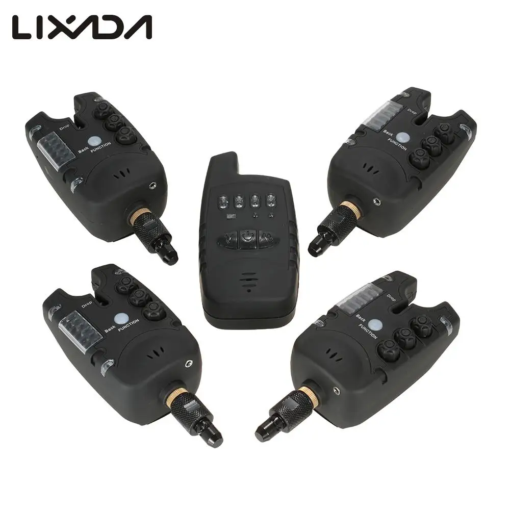 Lixada Wireless Fishing Alarm Electronic Fishing Alerts Bite Alarm Set with 1 Receiver + 4 Transmitter Fishing Tackles Box Pesca
Lixada Wireless Fishing Alarm Electronic Fishing Alerts Bite Alarm Set with 1 Receiver + 4 Transmitter Fishing Tackles Box Pesca