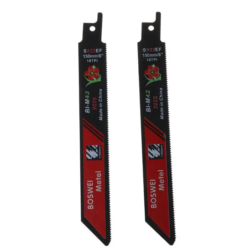 2PCS/SET Black Reciprocating Sabre Saw Blades for Cutting Metal Professional S922EF Accessory Kit Tool 28TC
2PCS/SET Black Reciprocating Sabre Saw Blades for Cutting Metal Professional S922EF Accessory Kit Tool 28TC