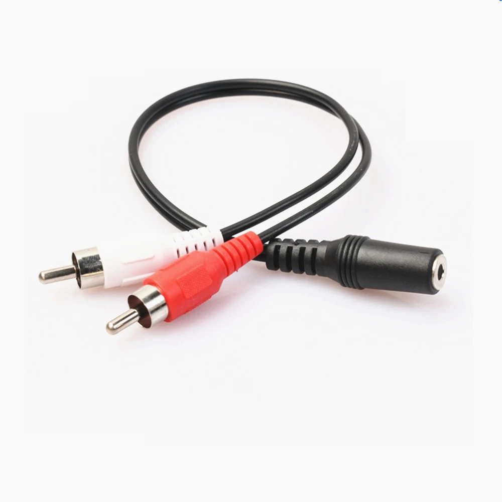 Audio Line 3.5mm Stereo Female To 2 RCA Male Jack Adapter Aux Audio Splitter Cable Female To Male 3.5mm To 2RCA connector cable
Audio Line 3.5mm Stereo Female To 2 RCA Male Jack Adapter Aux Audio Splitter Cable Female To Male 3.5mm To 2RCA connector cable