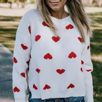 Love Heart Sweater Women O Neck Spring Autumn Sweaters Mujer Long Sleeve Shawl Knitted Pullover Truien Top Loose Oversize Blouse
Love Heart Sweater Women O Neck Spring Autumn Sweaters Mujer Long Sleeve Shawl Knitted Pullover Truien Top Loose Oversize Blouse