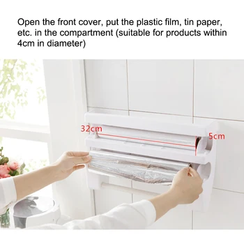 Multipurpose Shelf Storage Box Paper Holder Plastic Wrap Cutter Dispenser Preservative Film Cutter Kitchen Tool HUG-Deal
Multipurpose Shelf Storage Box Paper Holder Plastic Wrap Cutter Dispenser Preservative Film Cutter Kitchen Tool HUG-Deal