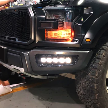 2Pcs DRL LED Daytime Running Lights For Ford Raptor SVT F150 2016 - 2018 Turn Signal Lights Fog Lamp
2Pcs DRL LED Daytime Running Lights For Ford Raptor SVT F150 2016 - 2018 Turn Signal Lights Fog Lamp