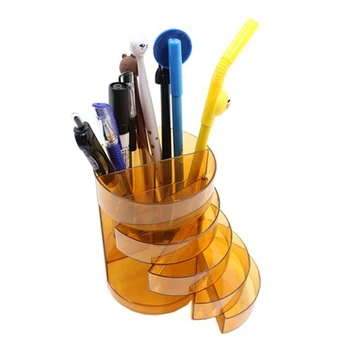 Multifunctional Round Transparent Brown Storage Pen Holder Makeup Brush Storage Box For Official School
Multifunctional Round Transparent Brown Storage Pen Holder Makeup Brush Storage Box For Official School