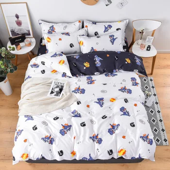 Reactive printed dinosaur Bed Cover Flat Sheet Pillow Cases Bedding Linen Set No quilt 
Reactive printed dinosaur Bed Cover Flat Sheet Pillow Cases Bedding Linen Set No quilt