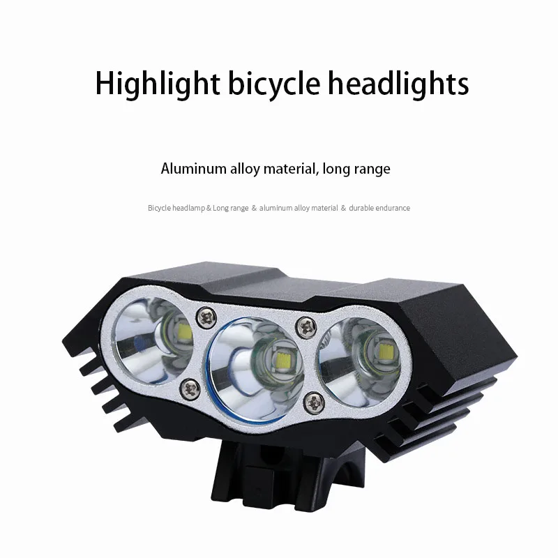 T6/L2 LED bicycle light 12000 Lm 3 x XML 3 Modes Bicycle Lamp Headlight Cycling Torch+Rechargeable Battery Pack+Charger
T6/L2 LED bicycle light 12000 Lm 3 x XML 3 Modes Bicycle Lamp Headlight Cycling Torch+Rechargeable Battery Pack+Charger
