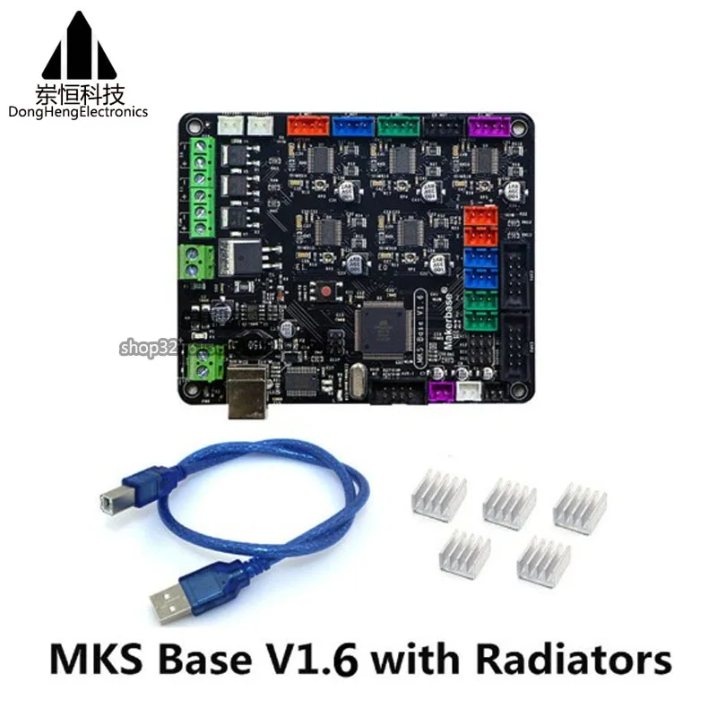 Материнская плата 3D принтера MKS BASE V1.6 интегрированная Ramps1.4 конюшня | Электроника