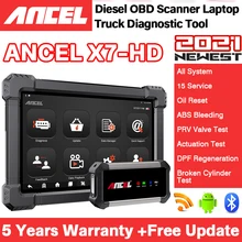 ANCEL X7 HD Multilingual Full System OBD2 Scanner TPMS ABS DPF for Diesel Heavy Duty Truck Diagnostic Tool Lifetime Free Update
ANCEL X7 HD Multilingual Full System OBD2 Scanner TPMS ABS DPF for Diesel Heavy Duty Truck Diagnostic Tool Lifetime Free Update