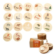 17pcs Baby Milestone Animal Cards Wooden Birth Milestone Photography Props Birth Monthly Recording Cards Newborn Birthday Gifts
17pcs Baby Milestone Animal Cards Wooden Birth Milestone Photography Props Birth Monthly Recording Cards Newborn Birthday Gifts