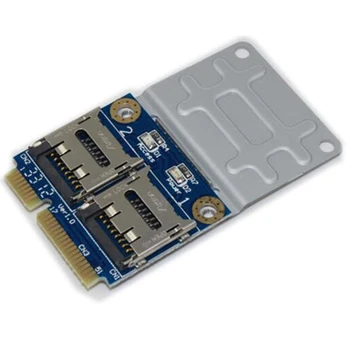2 SSD HDD for Laptop Dual Micro SD SDHC SDXC to Mini PCIe Memory Card reader mPCIe to 2 mini-sdcards adapter
2 SSD HDD for Laptop Dual Micro SD SDHC SDXC to Mini PCIe Memory Card reader mPCIe to 2 mini-sdcards adapter