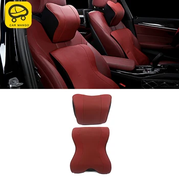CarManGo Car Accessories Memory Cotton PU Leather Head Pillow Neck Rest Waist Support Protector for BMW 1 3 5 7 Series X1 X3 X4
CarManGo Car Accessories Memory Cotton PU Leather Head Pillow Neck Rest Waist Support Protector for BMW 1 3 5 7 Series X1 X3 X4