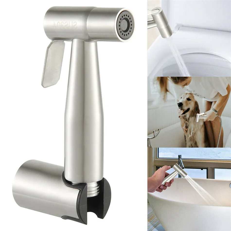 Stainless Steel Toilet Hand Held Bidet Faucet Sprayer Bidet Set Sprayer Gun Toilet Spray For Bathroom Self Cleaning Shower Head
Stainless Steel Toilet Hand Held Bidet Faucet Sprayer Bidet Set Sprayer Gun Toilet Spray For Bathroom Self Cleaning Shower Head