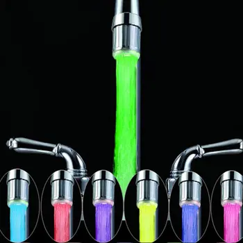 Luminous Light-up LED Water FaucetS hower Nozzle Bathroom Kitchen Decoration Heate Faucets thermostat monochrome 3 or 7 Colors
Luminous Light-up LED Water FaucetS hower Nozzle Bathroom Kitchen Decoration Heate Faucets thermostat monochrome 3 or 7 Colors