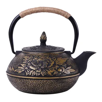 Uncoated Teapot Iron 900 ml Iron Teapot Kettle with Stainless Steel Infuser Strainer Plum Drink Kettle for Boiling Water Oolong
Uncoated Teapot Iron 900 ml Iron Teapot Kettle with Stainless Steel Infuser Strainer Plum Drink Kettle for Boiling Water Oolong