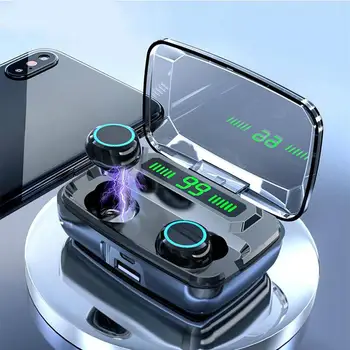 M11 TWS Bluetooth Earphone V5.0 Touch Control Stereo Sport Wireless Headphones Noise-Reduction Earbuds Headset with Power bank
M11 TWS Bluetooth Earphone V5.0 Touch Control Stereo Sport Wireless Headphones Noise-Reduction Earbuds Headset with Power bank