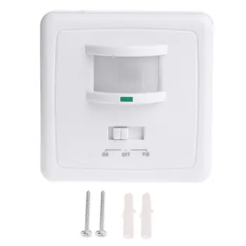 220-240V AC Wall Mounted 9m Automatic PIR Infrared LED Motion Sensor Switch 50Hz 1200W Sound and light control
220-240V AC Wall Mounted 9m Automatic PIR Infrared LED Motion Sensor Switch 50Hz 1200W Sound and light control