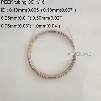 1/16 inch LC Liquid Chromatogram PEEK Tubing Hplc Capillary line 1/16‘’ connecting pipe Polyether ether ketone connector tube
1/16 inch LC Liquid Chromatogram PEEK Tubing Hplc Capillary line 1/16‘’ connecting pipe Polyether ether ketone connector tube