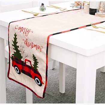 2020 New Christmas Table Runner Car Tree Pattern Table Flag Decorative Textile for Xmas Festival Party Home Decoration
2020 New Christmas Table Runner Car Tree Pattern Table Flag Decorative Textile for Xmas Festival Party Home Decoration